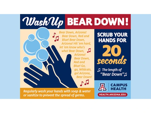WashUp Bear Down Handwashing flier
